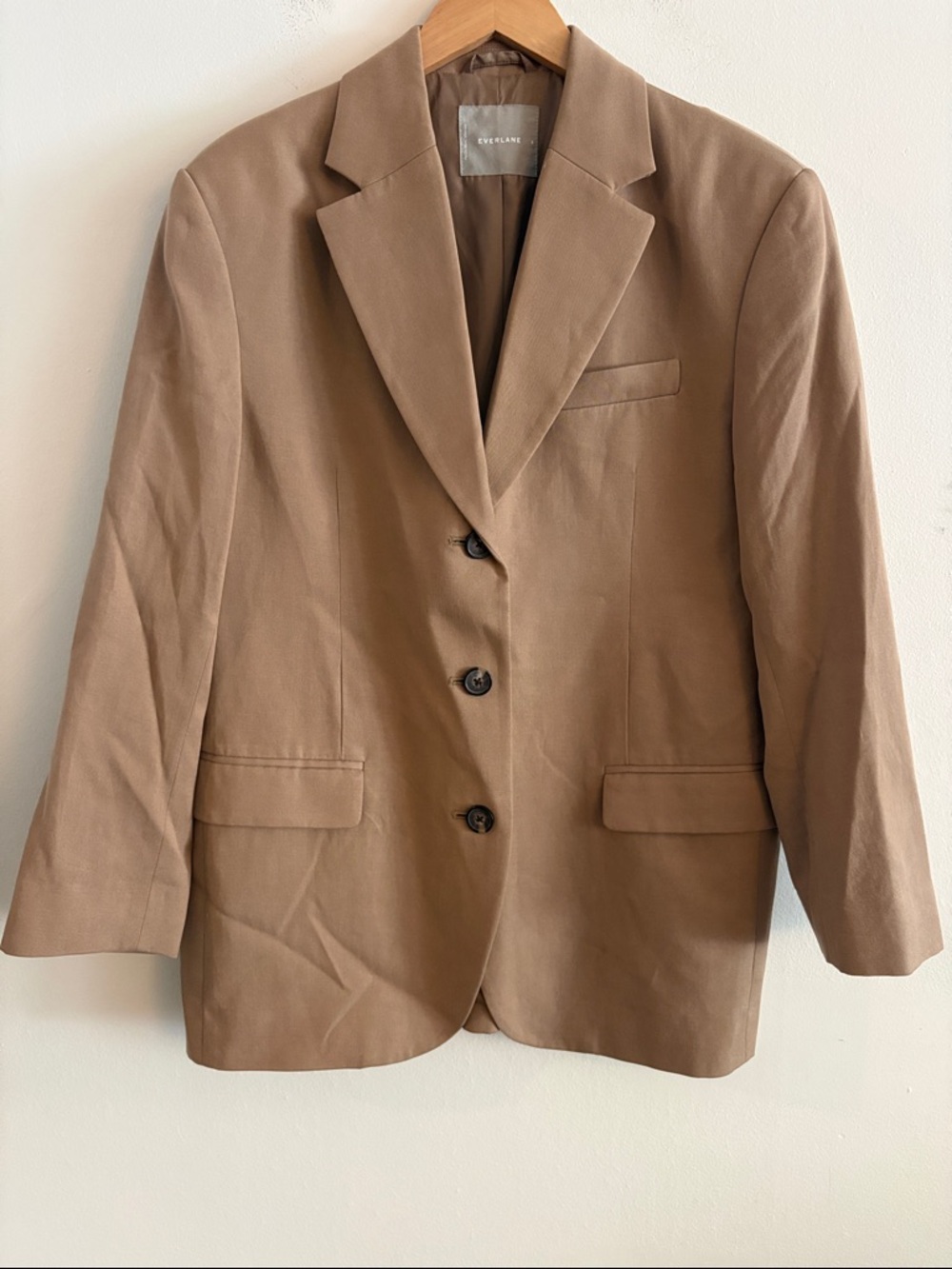 Everlane The 80s Oversized Blazer Women’s Size 8 in Ash Brown - Picture 2 of 10